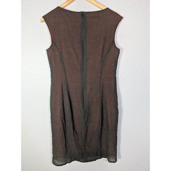 Rene Lezard Wool Sleeveless Sheath Dress Size 10 - Picture 2 of 8